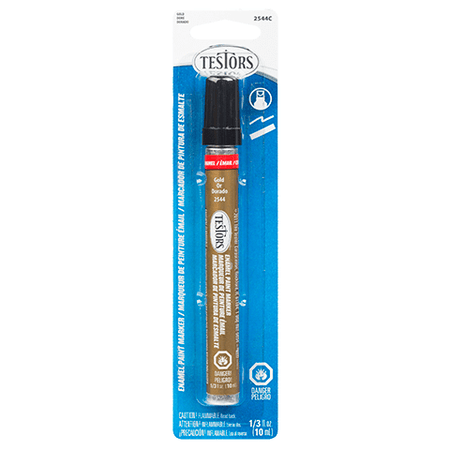 Testors Enamel Markers Gold - Metallic - Carded-Testors-ModelCars.com