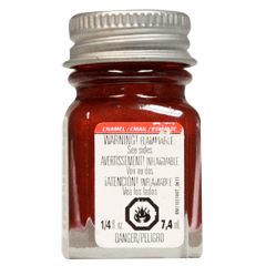 Testors ENAMEL PAINT Stop Light Red - Metallic - Testors - ModelCars.com