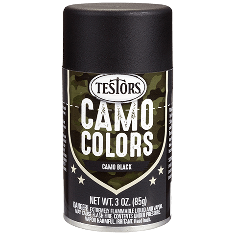 Testors Enamel Spray Camo Black - Testors - ModelCars.com
