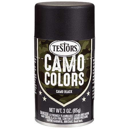 Testors Enamel Spray Camo Black - Testors - ModelCars.com