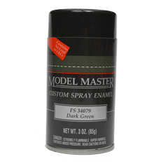 Testors Enamel Spray Dark Green FS34079 - Flat - Testors - ModelCars.com