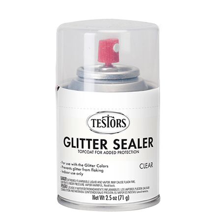 Testors Enamel Spray Glitter Clear Sealer - Testors - ModelCars.com