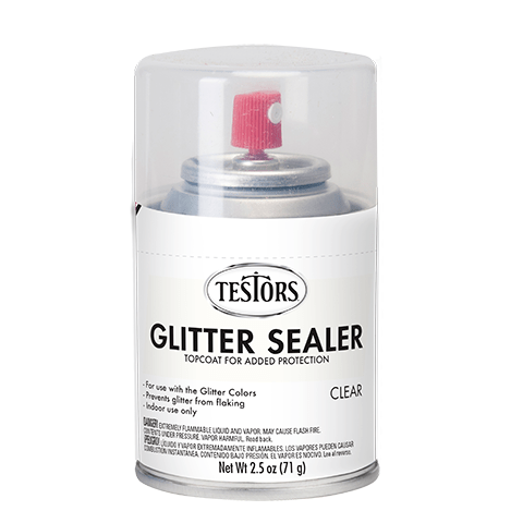 Testors Enamel Spray Glitter Clear Sealer - Testors - ModelCars.com