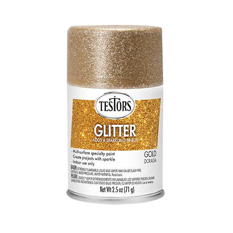 Testors Enamel Spray Gold Glitter - Testors - ModelCars.com