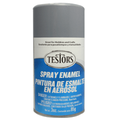 Testors Enamel Spray Gray - Gloss - Testors - ModelCars.com