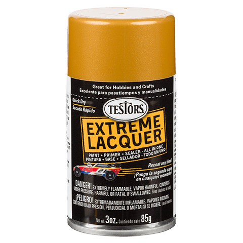 Testors EXTREME LACQUER SPRAY Pure Gold - Gloss - Testors - ModelCars.com