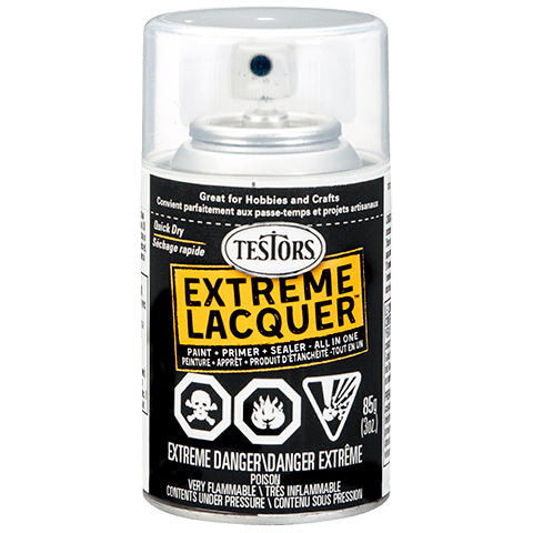 Testors EXTREME LACQUER SPRAY White Lightning - Gloss - Testors - ModelCars.com