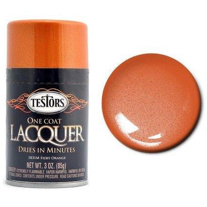 Testors One Coat Lacquer Fiery Naranja 3oz - Testors - ModelCars.com