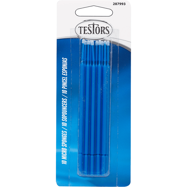 Testors Paint Brushes Micro Sponges 10 pack - Testors - ModelCars.com