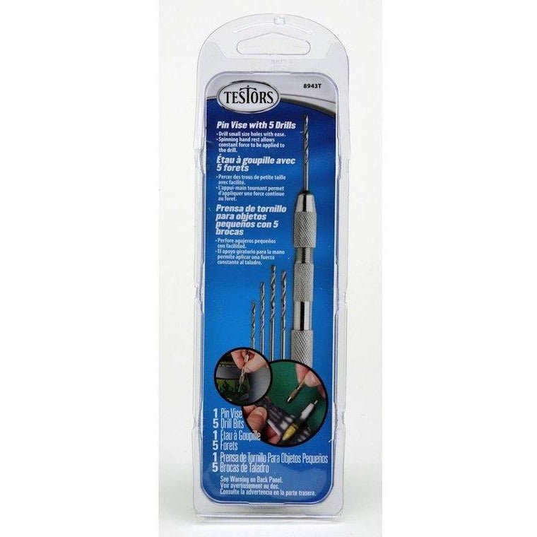Testors Pin Vice with 5 Drill Bits-Testors-ModelCars.com