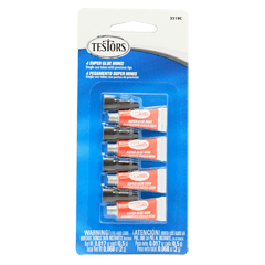Testors Super Glue Set (4) - Single Use - Testors - ModelCars.com