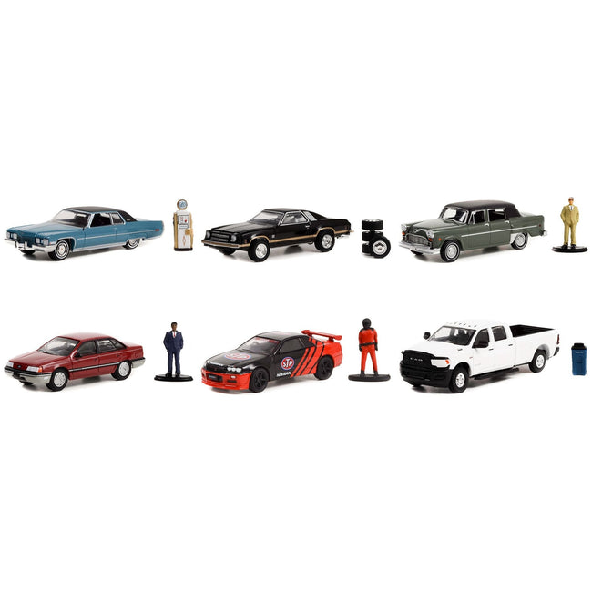"The Hobby Shop" Set of 6 pieces Series 13 1/64 Diecast Model Cars by Greenlight-Greenlight-ModelCars.com