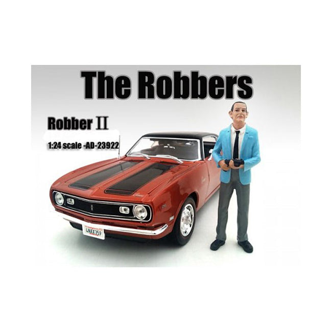 "The Robbers" Robber II Figure For 1:24 Scale Models by American Diorama-American Diorama-ModelCars.com