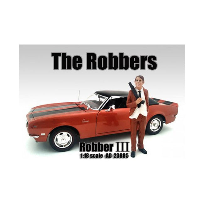 "The Robbers" Robber III Figure For 1:18 Scale Models by American Diorama-American Diorama-ModelCars.com