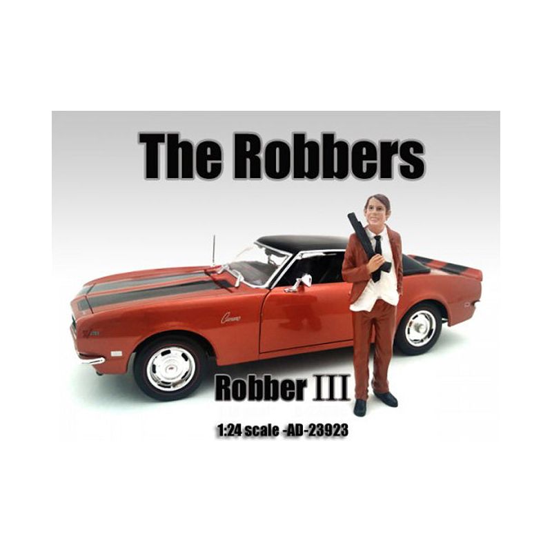 "The Robbers" Robber III Figure For 1:24 Scale Models by American Diorama-American Diorama-ModelCars.com