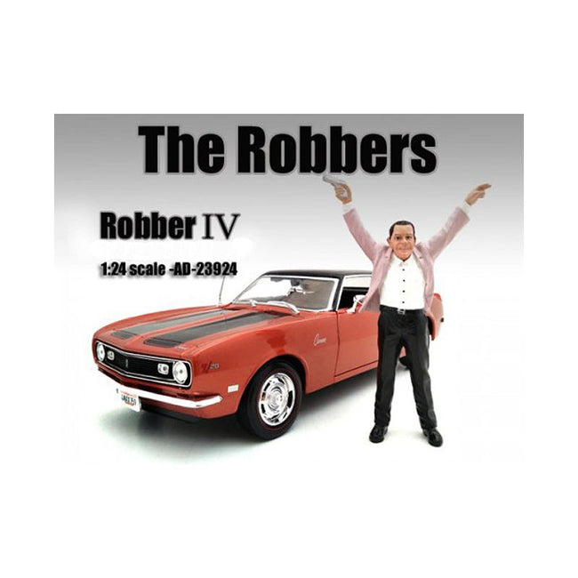 "The Robbers" Robber IV Figure For 1:24 Scale Models by American Diorama-American Diorama-ModelCars.com