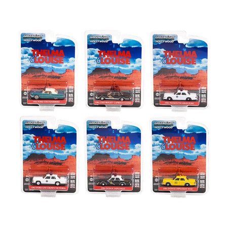 "Thelma & Louise" (1991) Movie Set of 6 pieces "Hollywood Special Edition" 1/64 Diecast Model Cars by Greenlight - Greenlight - ModelCars.com