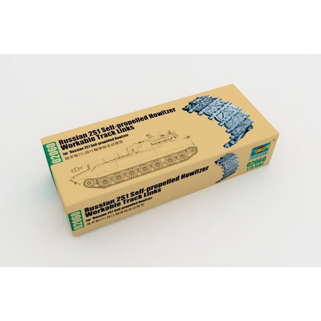 Trumpeter 1/35 Russian 2S1 Self - propelled Howitzer Workable Track Links 02060 - Heartland - ModelCars.com