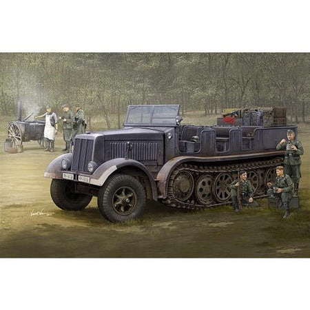 Trumpeter 1/35 Sd.Kfz.8 (DB9)Half-Track Artillery Tractor 09538-Trumpeter-ModelCars.com