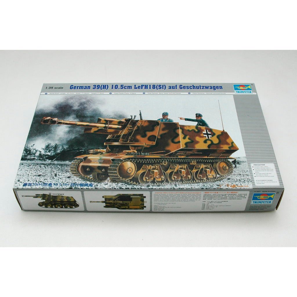 Trumpeter German 39(H) 10.5cm LeFH18(Sf) auf Geschutzwagen-Trumpeter-ModelCars.com