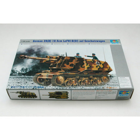Trumpeter German 39(H) 10.5cm LeFH18(Sf) auf Geschutzwagen-Trumpeter-ModelCars.com