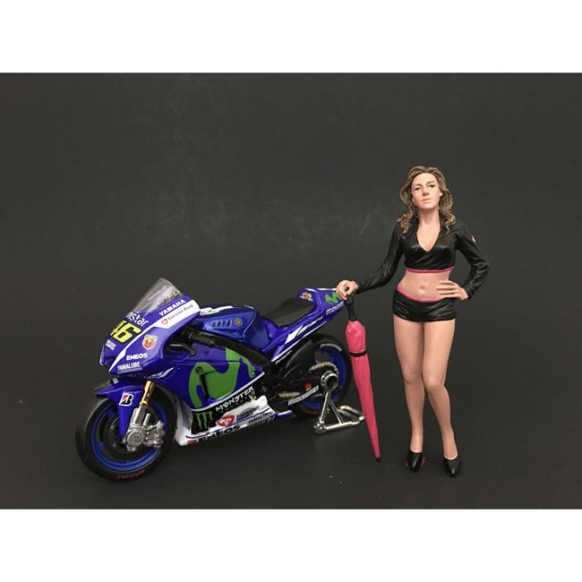 Umbrella Girl II Figure For 1:24 Scale Models by American Diorama - American Diorama - ModelCars.com