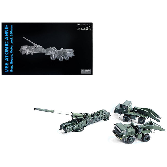 United States M65 Atomic Cannon "Atomic Annie" Artillery Olive Drab "Firing Mode" US Army "NEO Dragon Armor" Series 1/72 Plastic Model by Dragon Models-Dragon Models-ModelCars.com