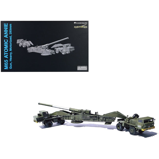 United States M65 Atomic Cannon "Atomic Annie" Artillery Olive Drab "Traveling Mode" US Army "NEO Dragon Armor" Series 1/72 Plastic Model by Dragon Models-Dragon Models-ModelCars.com