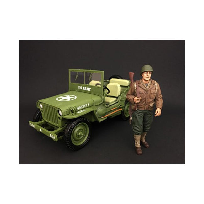 US Army WWII Figure I For 1:18 Scale Models by American Diorama - American Diorama - ModelCars.com