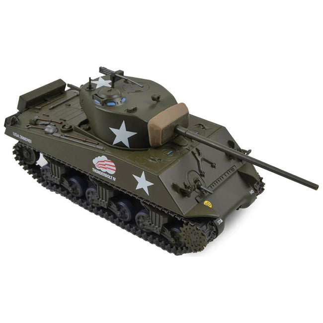 US M4A3 Sherman Medium Tank Creighton Abrams' "Thunderbolt IV" "U.S.A. 37th Tank Battalion 4th Armored Division Bastogne Belgium December 1944" 1/43 Diecast Model by AFVs of WWII - AFV's of WWII - ModelCars.com