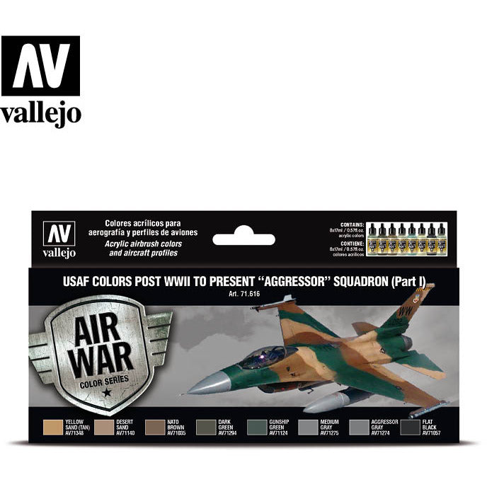Vallejo Air War - USAF colors post WWII to present 'Aggressor ½ Squadron (Part I)