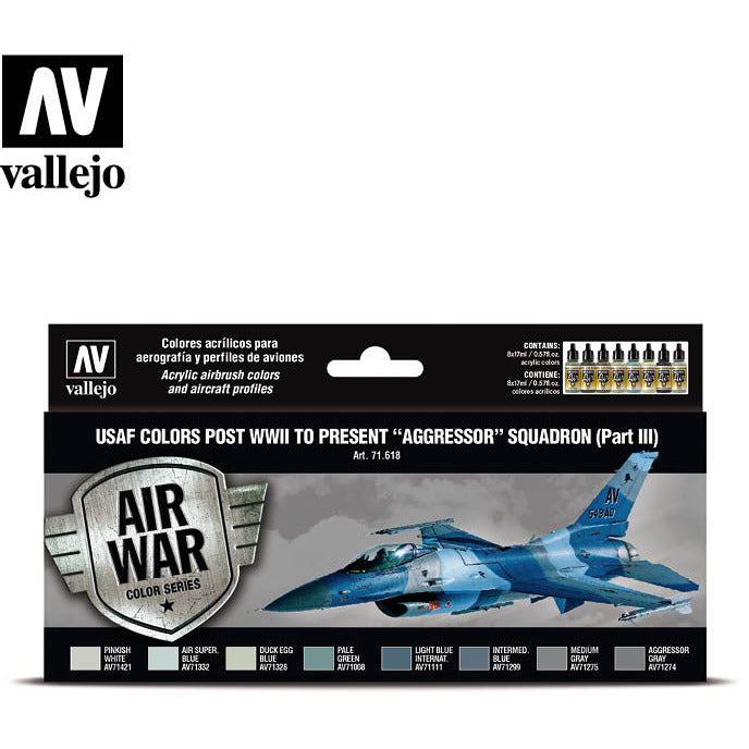 Vallejo Air War - USAF colors post WWII to present 'Aggressor ½ Squadron (Part III)