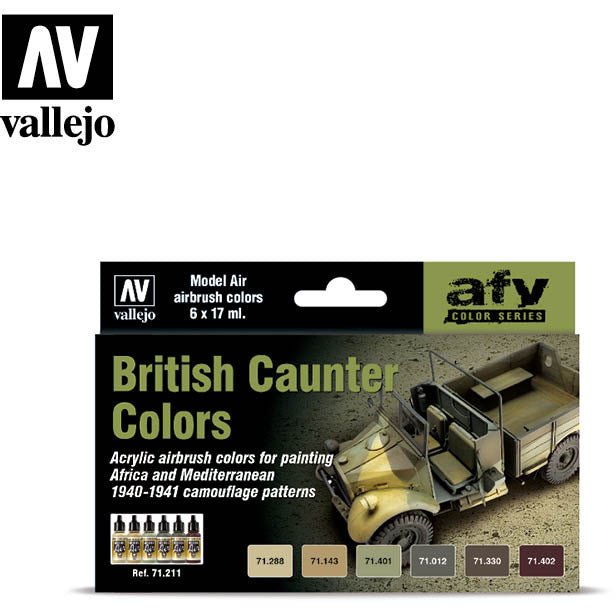 Vallejo AFV - British Caunter Colors - Vallejo - ModelCars.com