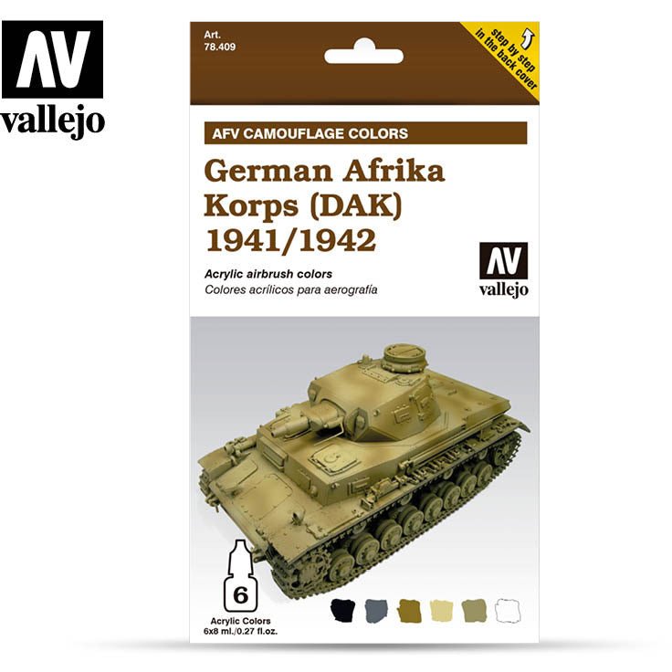 Vallejo AFV - German Afrika Korps (DAK) 1941/1942 - Vallejo - ModelCars.com