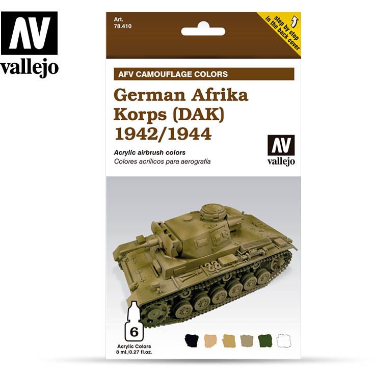 Vallejo AFV German Afrika Korps (DAK) 1942/1944 - Vallejo - ModelCars.com