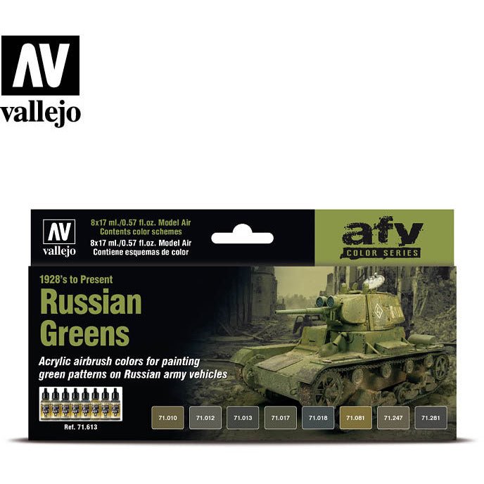 Vallejo AFV - Russian Greens (1928's to Present) - Vallejo - ModelCars.com