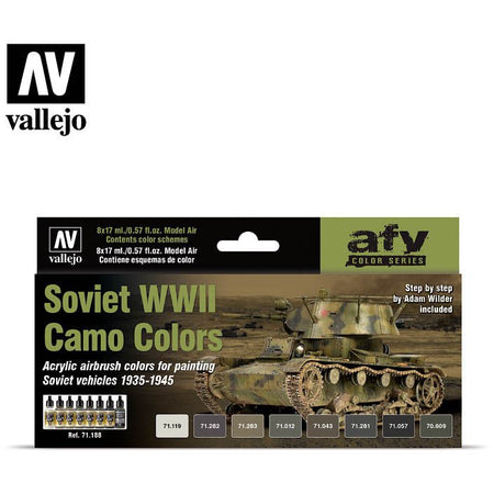 Vallejo AFV - Soviet WWII Camo Colors - Vallejo - ModelCars.com