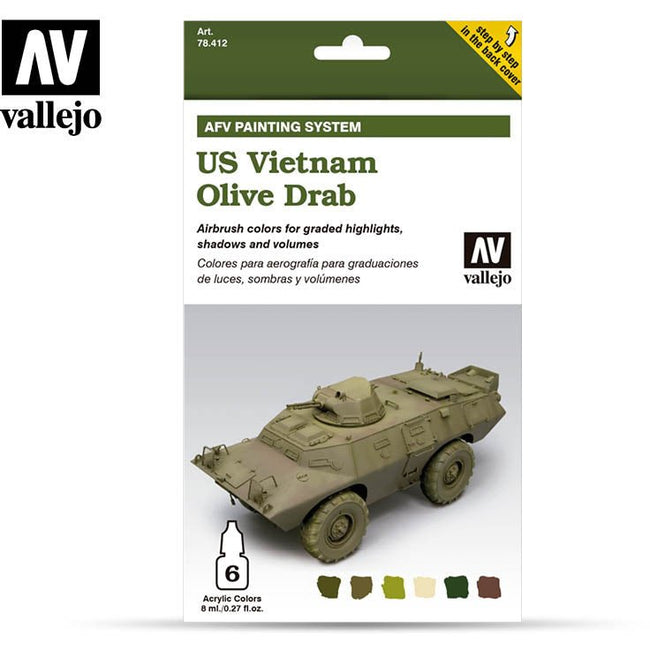 Vallejo AFV US Vietnam Olive Drab - Vallejo - ModelCars.com