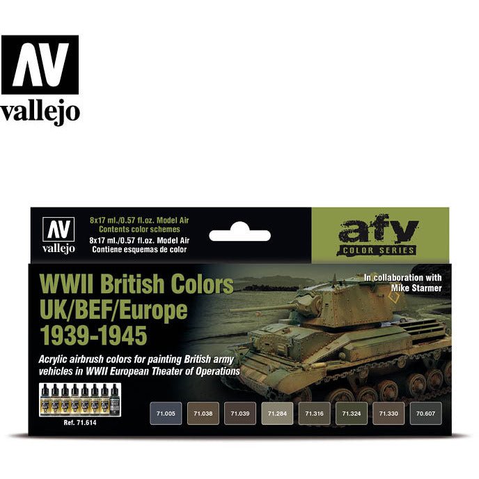 Vallejo AFV - WWII British ColorsUK/BEF/Europe 1939 - 1945 - Vallejo - ModelCars.com