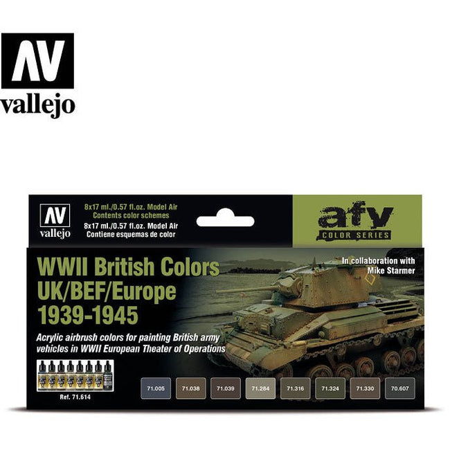 Vallejo AFV - WWII British ColorsUK/BEF/Europe 1939 - 1945 - Vallejo - ModelCars.com
