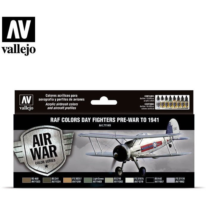 Vallejo Air War - RAF Day Fighters pre-war to 1941-Vallejo-ModelCars.com