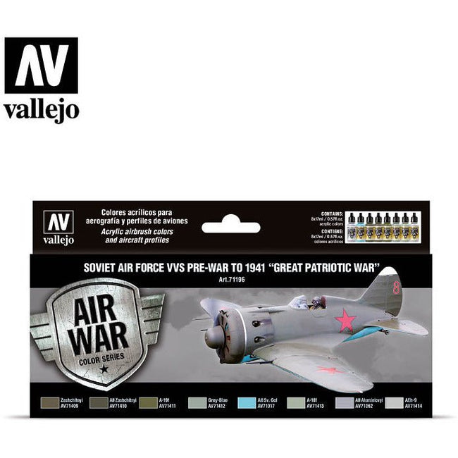 Vallejo Air War - Soviet Air Force VVS pre - war to 1941 'Great Patriotic War" - Vallejo - ModelCars.com