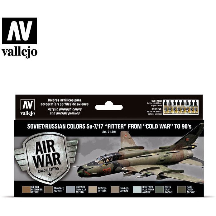 Vallejo Air War - Soviet/Russian colors Su - 7/17 'Fitter ½ from 'Cold War ½ to 90's - Vallejo - ModelCars.com
