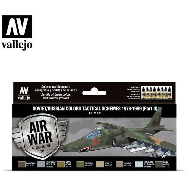Vallejo Air War - Soviet/Russian colors Tactical Schemes 1978 - 1989 (Part II) - Vallejo - ModelCars.com