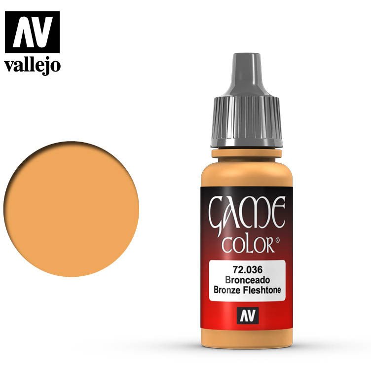 Vallejo Game Color Bronze Fleshtone 72036 for painting miniatures - Vallejo - ModelCars.com