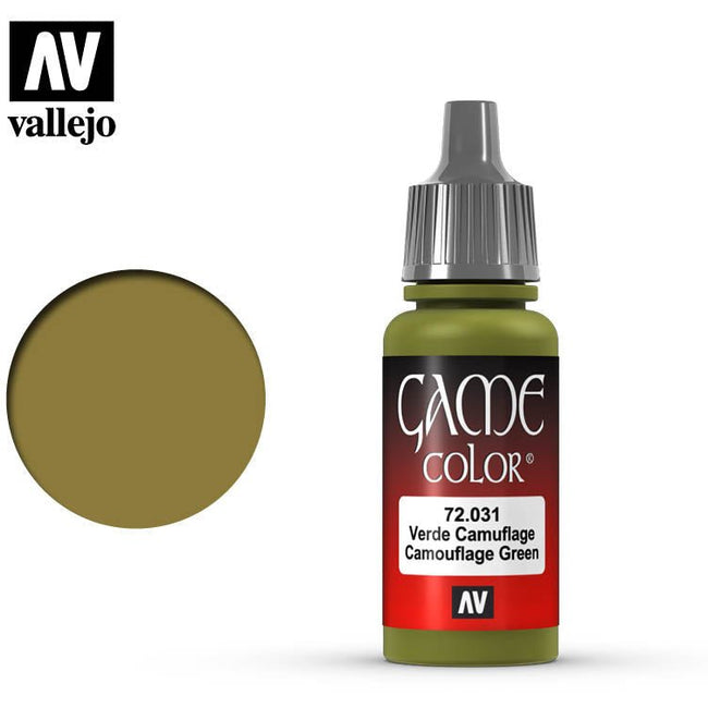 Vallejo Game Color Camouflage Green 72031 for painting miniatures - Vallejo - ModelCars.com