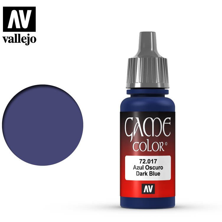 Vallejo Game Color Dark Blue 72017 for painting miniatures - Vallejo - ModelCars.com