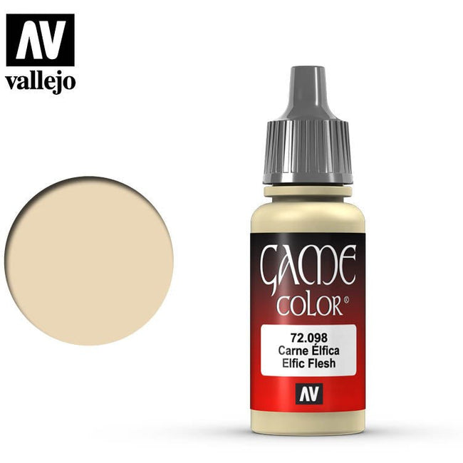 Vallejo Game Color Elfic Flesh 72098 for painting miniatures - Vallejo - ModelCars.com