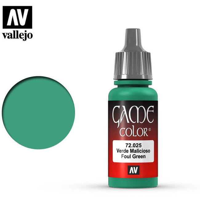 Vallejo Game Color Foul Green 72025 for painting miniatures - Vallejo - ModelCars.com