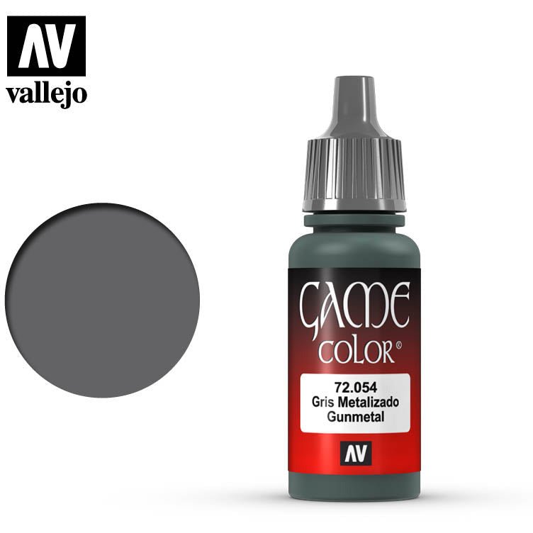 Vallejo Game Color Gunmetal 72054 for painting miniatures - Vallejo - ModelCars.com